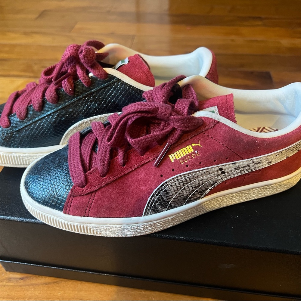 Puma unisex suede /snakeskin split sneakers